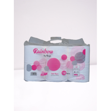 Rainbow Fuchsia Toilet Papers 2.5Kg (12 pcs) (2-Ply)