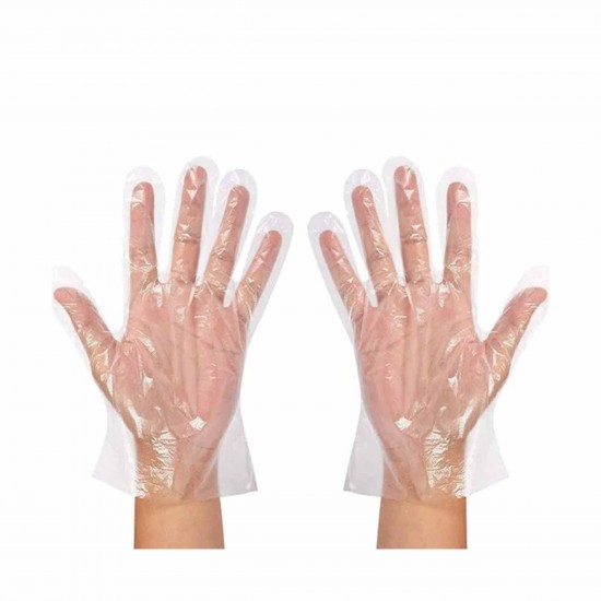 Disposable Polyethylene Gloves (One Size, 100pcs)