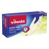Vileda Disposable Gloves (Latex, White, Large, Powdered)
